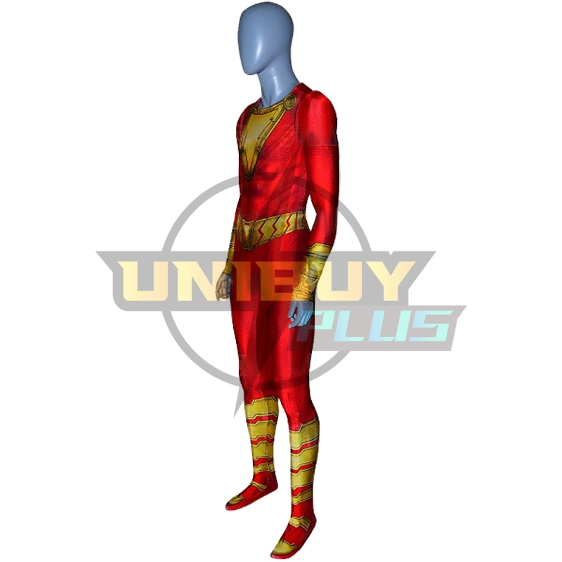 Shazam!	Billy Batson Costume Cosplay Suit Bodysuit For Kids Adult Unibuyplus