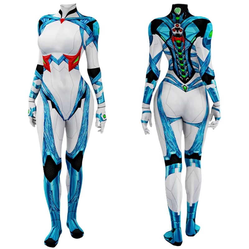 Metroid Samus Aran Costume Cosplay Suit Bodysuit For Kids Adult Unibuyplus