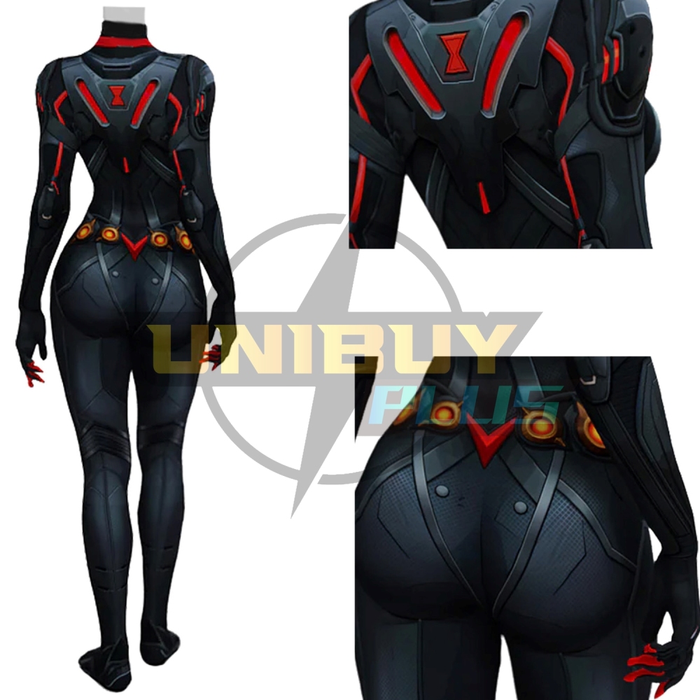 Marvel Rivals Black Widow Costume Cosplay Suit Bodysuit For Kids Adult Unibuyplus