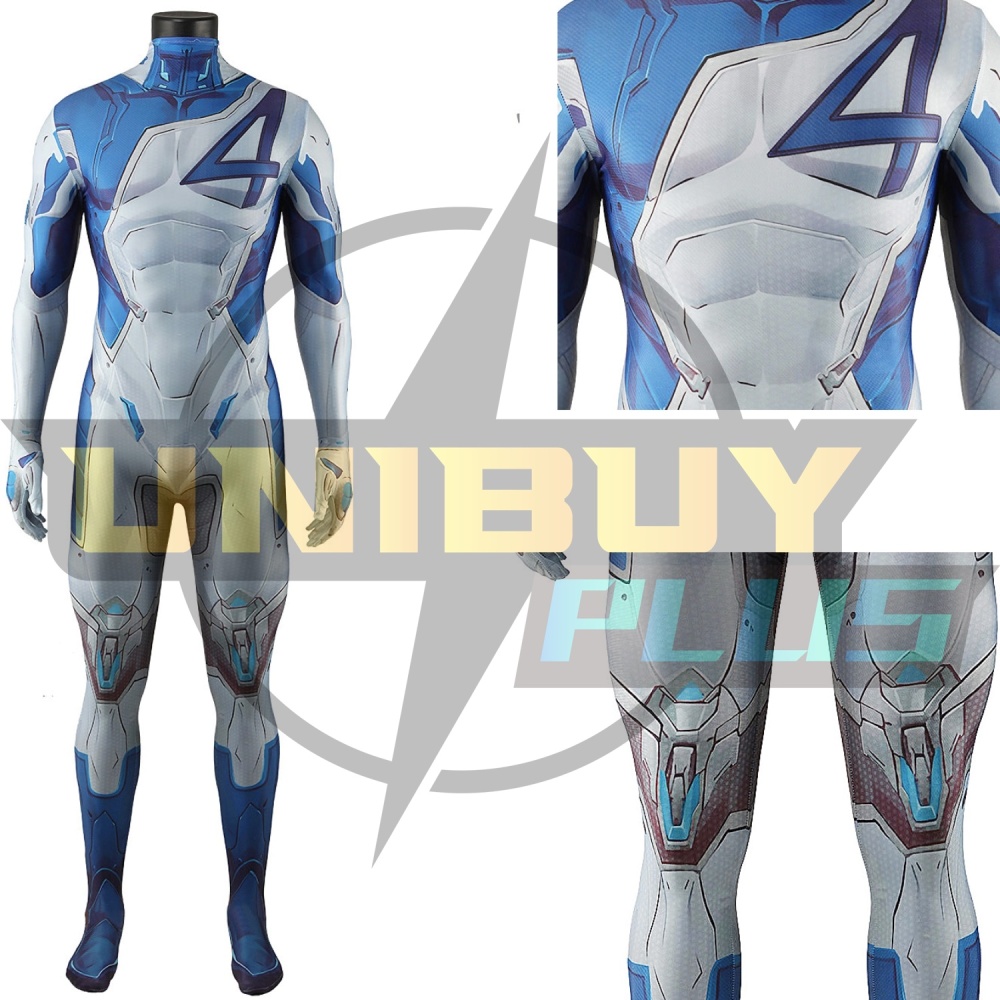 Marvel Rivals Mister Fantastic Costume Cosplay Suit Bodysuit For Kids Adult Unibuyplus
