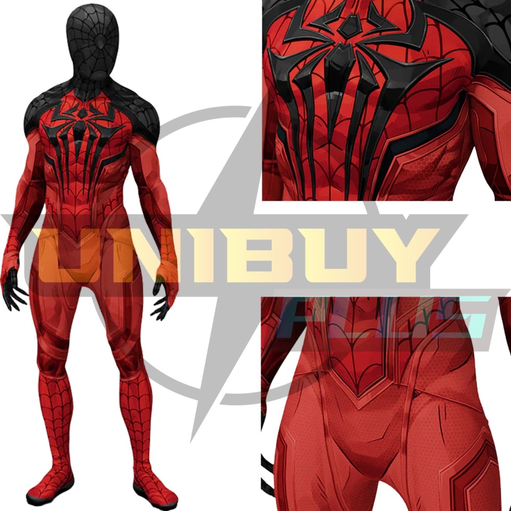 Marvel Rivals Scarlet Spider Costume Cosplay Suit Bodysuit For Kids Adult Unibuyplus