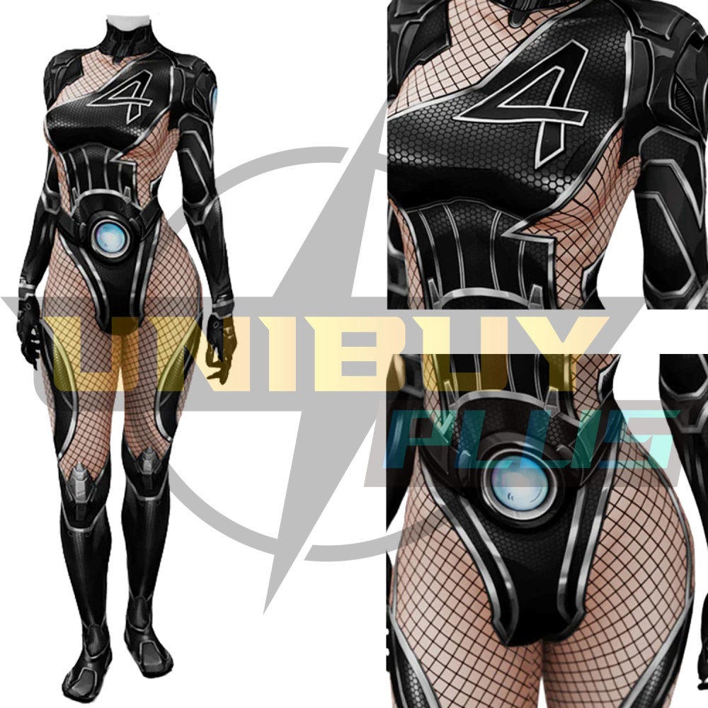 Marvel Rivals Invisible Woman 006 Costume Cosplay Suit Bodysuit For Kids Adult Unibuyplus