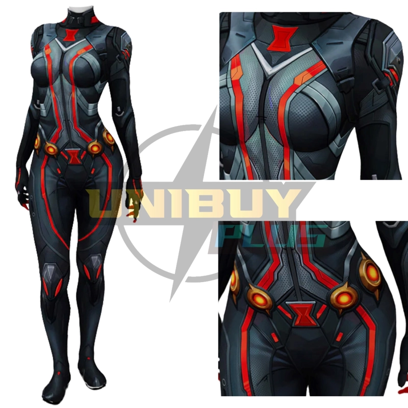 Marvel Rivals Black Widow Costume Cosplay Suit Bodysuit For Kids Adult Unibuyplus