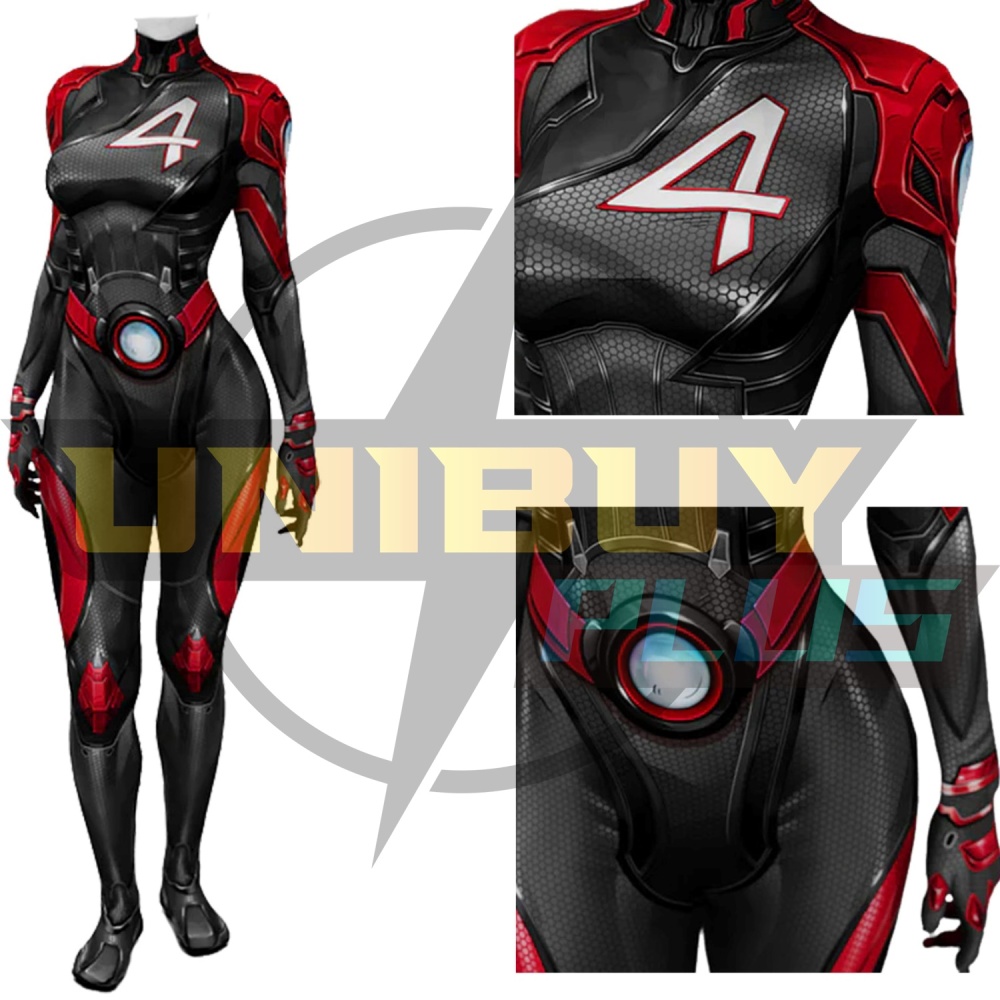 Marvel Rivals Invisible Woman 005 Costume Cosplay Suit Bodysuit For Kids Adult Unibuyplus