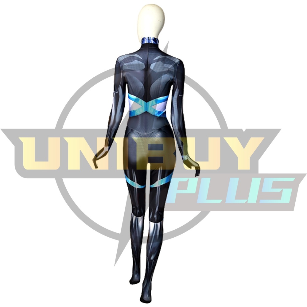 X-Force Domino Costume Cosplay Suit Neena Thurman Bodysuit For Kids Adult Unibuyplus