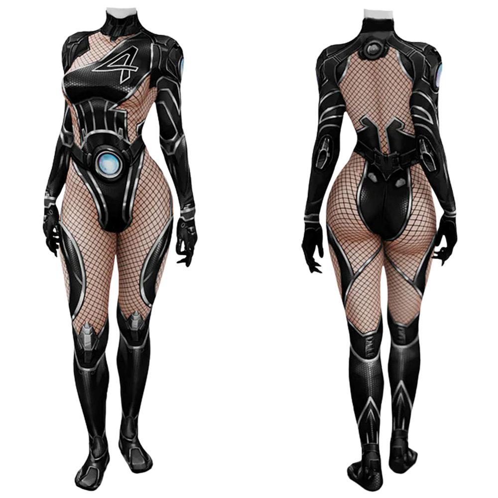 Marvel Rivals Invisible Woman 006 Costume Cosplay Suit Bodysuit For Kids Adult Unibuyplus