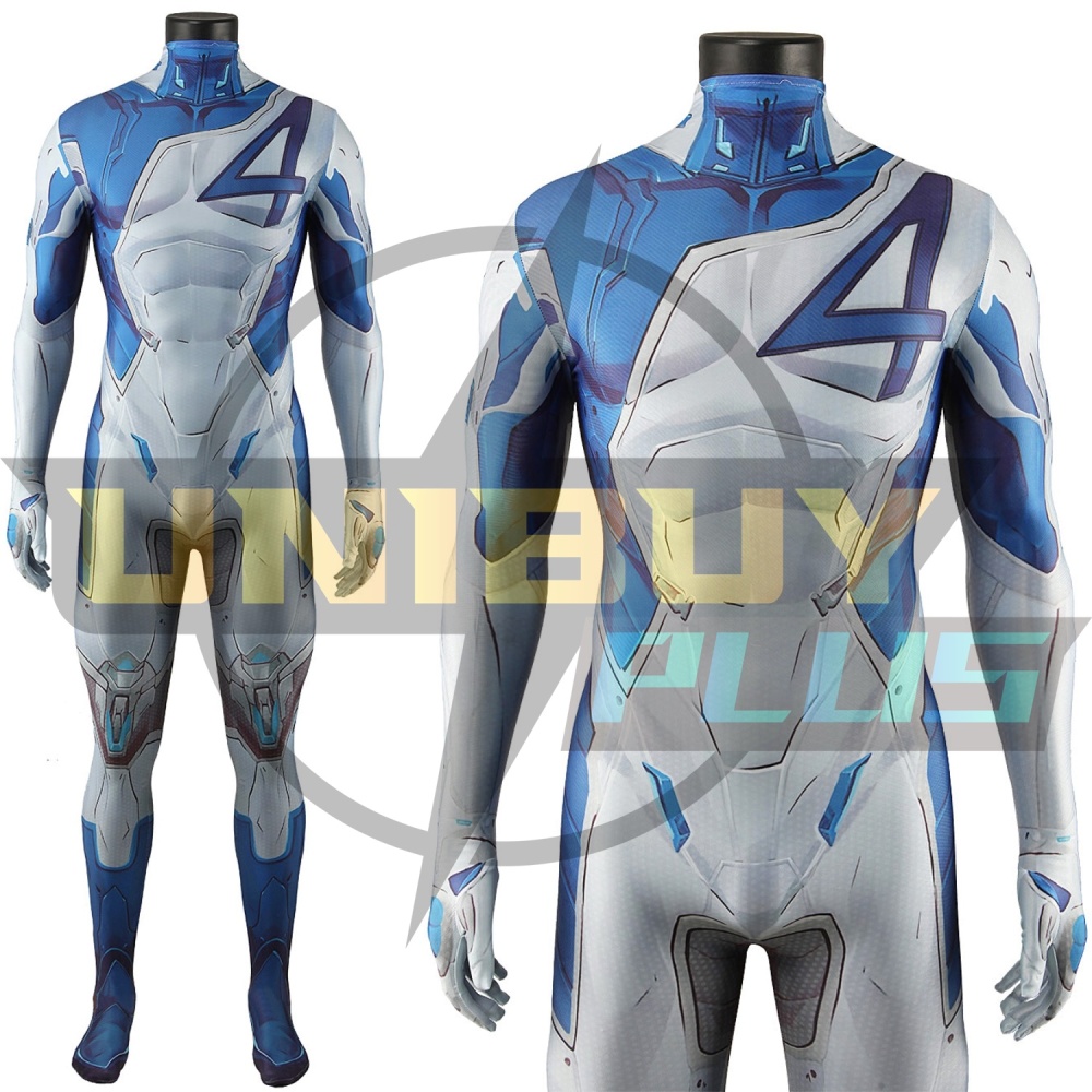 Marvel Rivals Mister Fantastic Costume Cosplay Suit Bodysuit For Kids Adult Unibuyplus