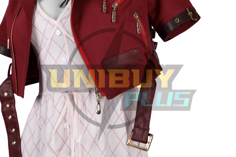 Crisis Core: Final Fantasy VII Aerith Gainsborough Dress Costume Cosplay Suit Unibuyplus