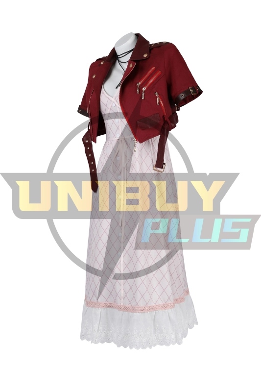 Crisis Core: Final Fantasy VII Aerith Gainsborough Dress Costume Cosplay Suit Unibuyplus