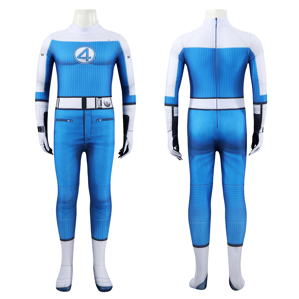 The Fantastic Four：First Steps Human Torch Kid Suit Costume Cosplay Johnny Storm Bodysuit Unibuy