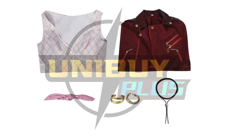 Crisis Core: Final Fantasy VII Aerith Gainsborough Dress Costume Cosplay Suit Unibuyplus
