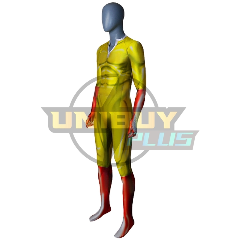 One-Punch Man Saitama Costume Cosplay Suit Bodysuit For Kids Adult Unibuyplus