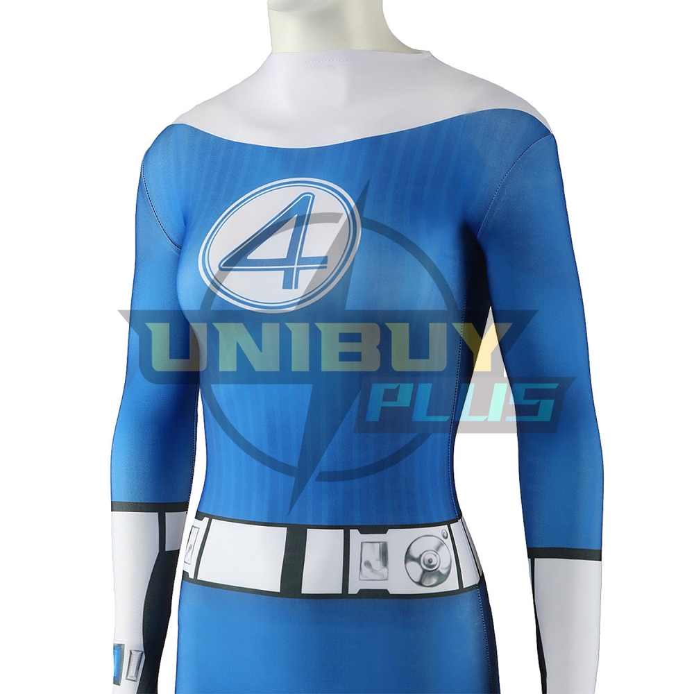 The Fantastic Four: First Steps Invisible Woman Costume Cosplay Suit Susan Storm Bodysuit For Kids Adult Unibuyplus
