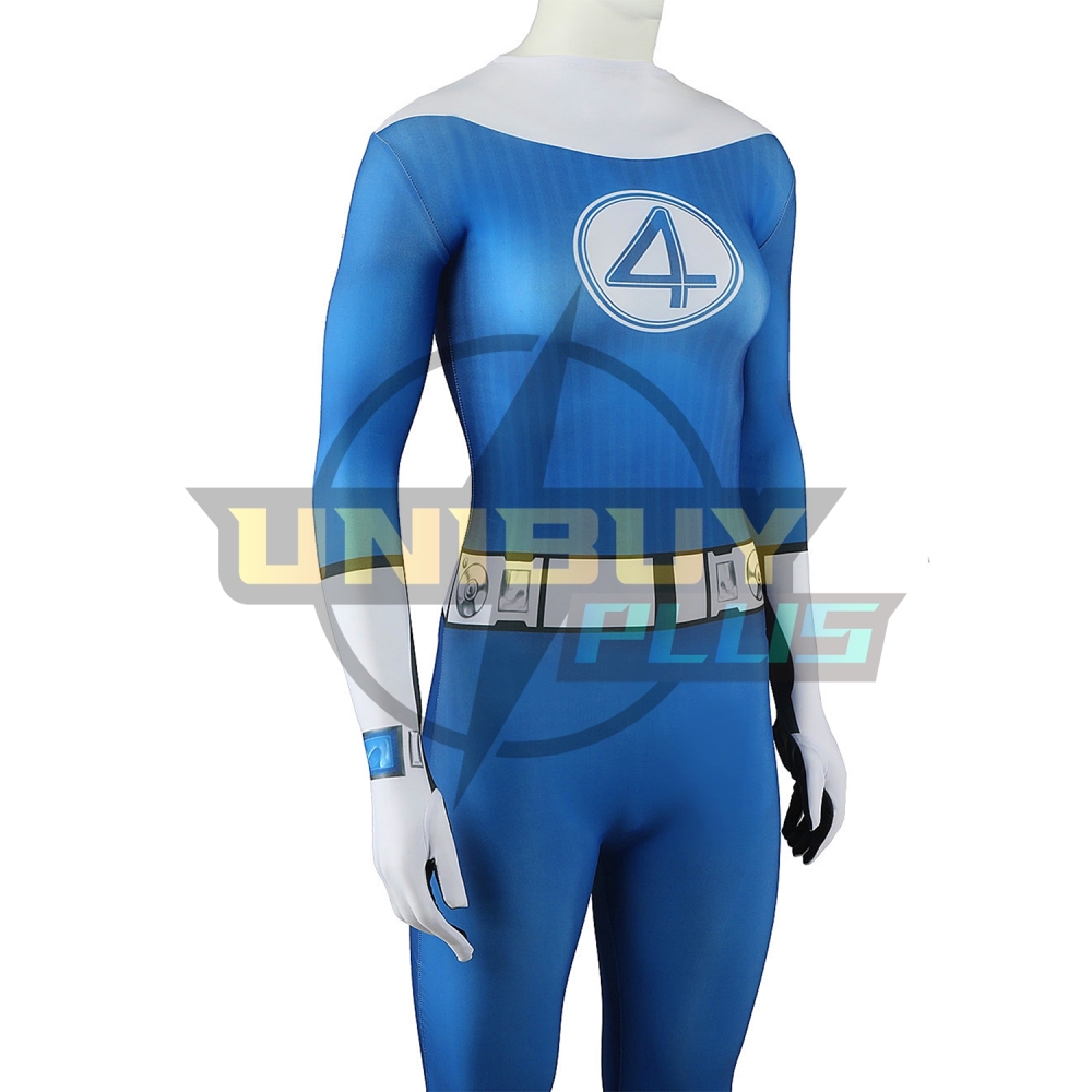 The Fantastic Four: First Steps Invisible Woman Costume Cosplay Suit Susan Storm Bodysuit For Kids Adult Unibuyplus
