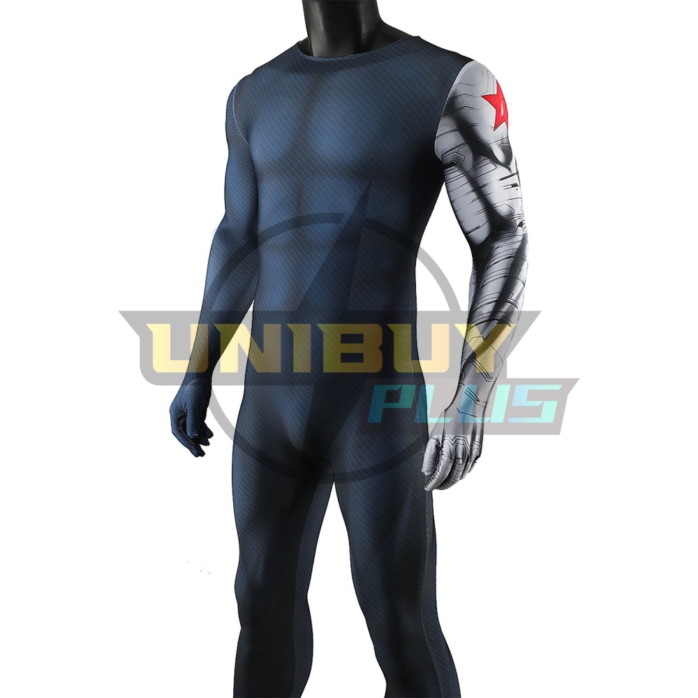 Captain America: The Winter Soldier Costume Cosplay Suit Bucky Barnes Bodysuit For Kids Adult Unibuyplus