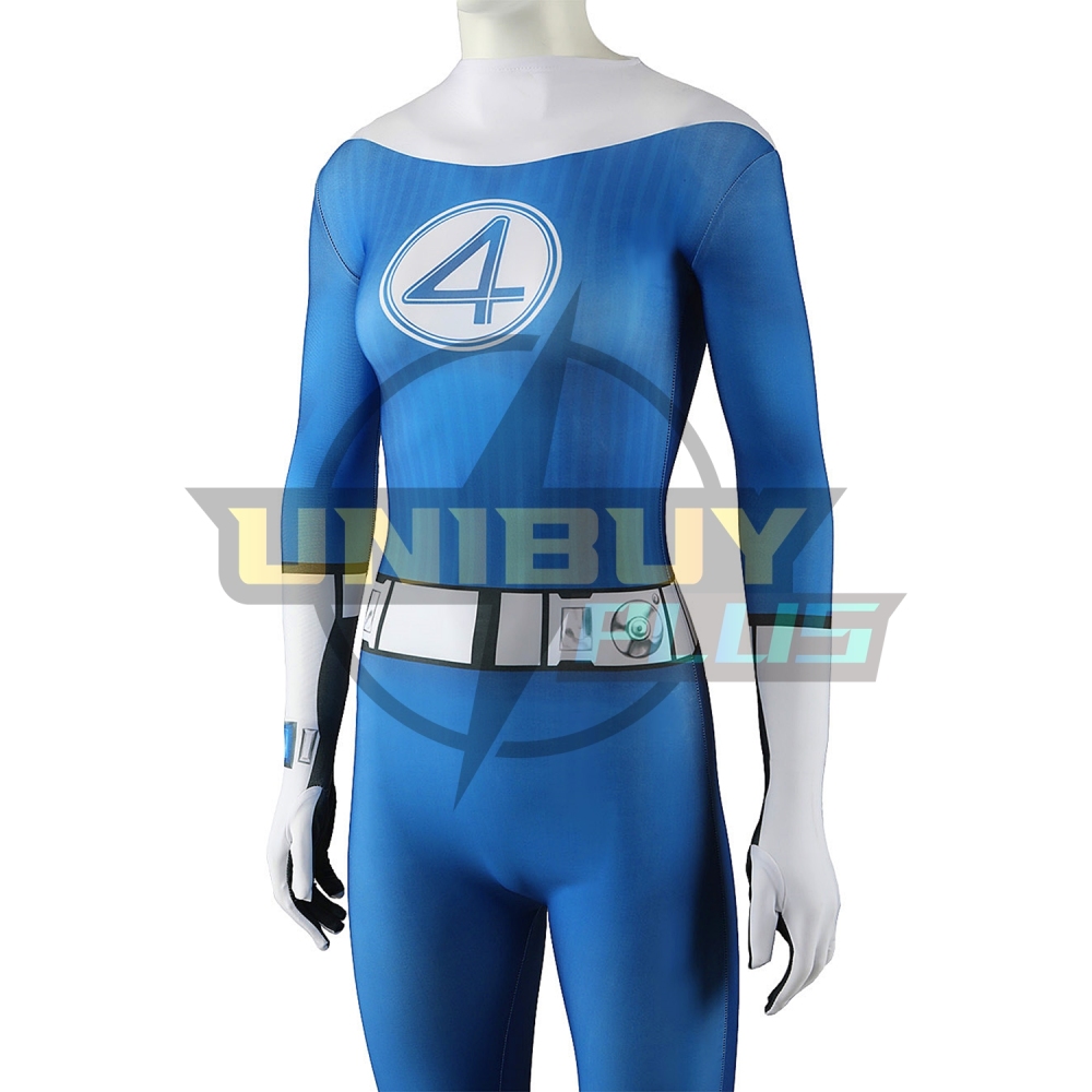 The Fantastic Four: First Steps Invisible Woman Costume Cosplay Suit Susan Storm Bodysuit For Kids Adult Unibuyplus