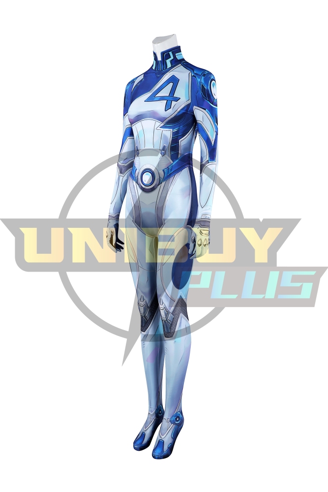 Marvel Rivals Invisible Woman Bodysuit Costume Cosplay Suit Susan Storm Unibuyplus
