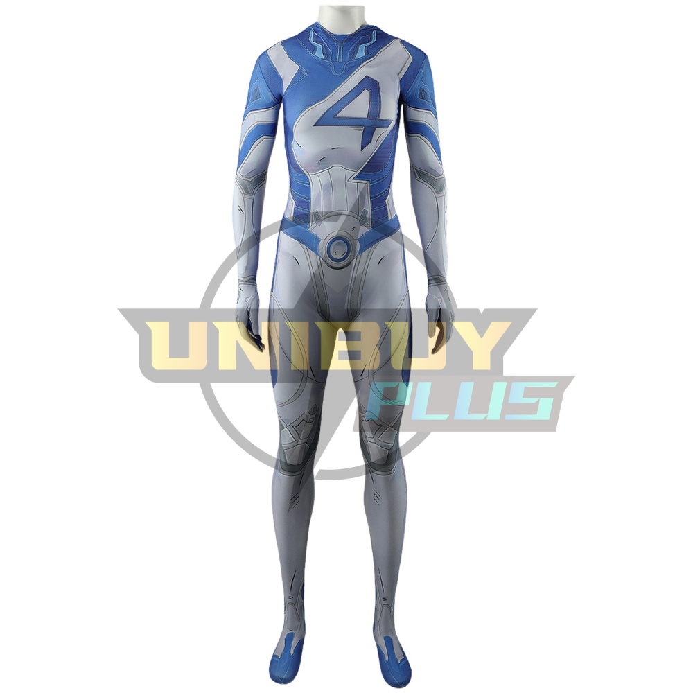 Marvel Rivals Invisible Woman Costume Cosplay Suit Susan Storm Bodysuit For Kids Adult Unibuyplus