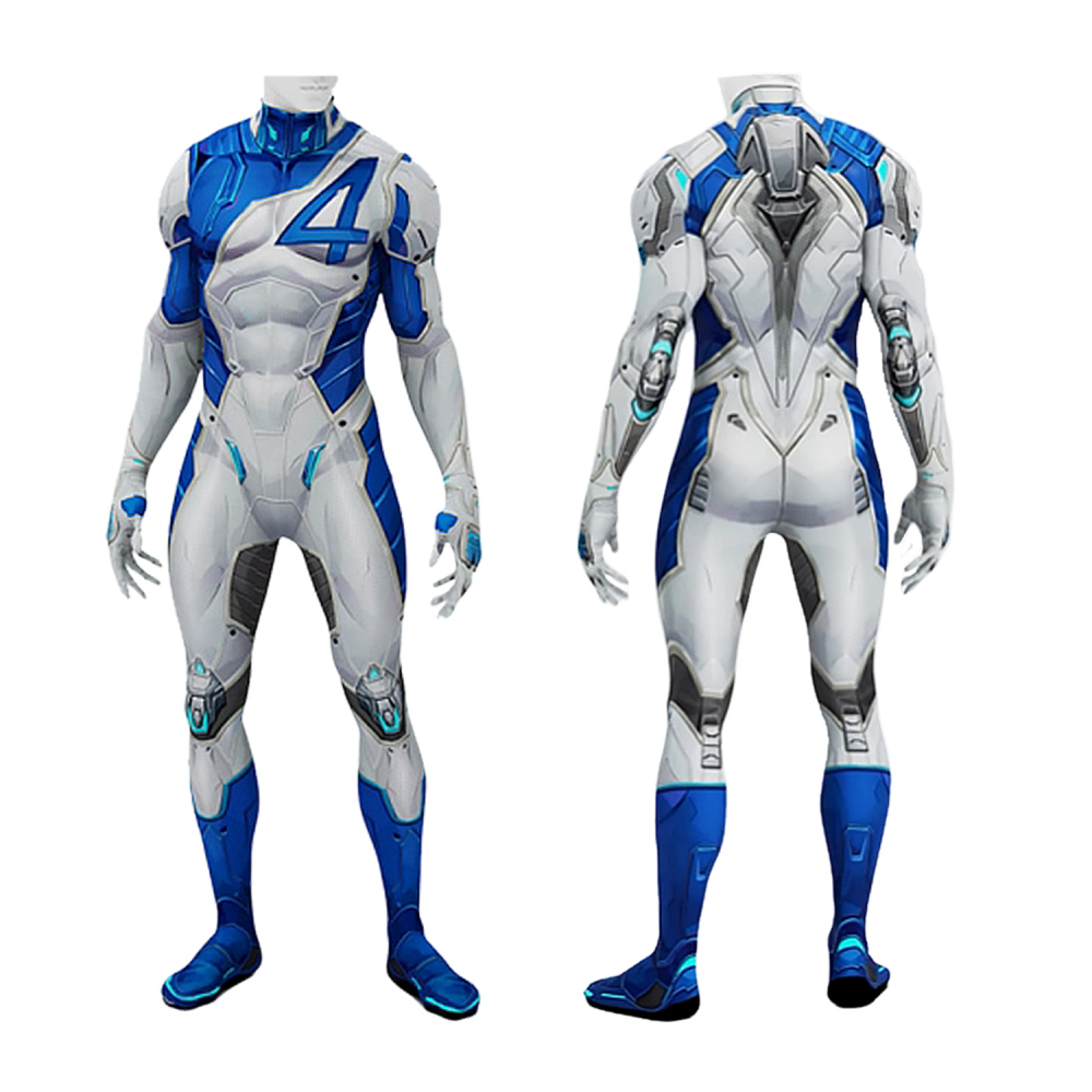 Marvel Rivals Mr. Fantastic Costume Cosplay Suit Reed Richards Bodysuit For Kids Adult Unibuyplus