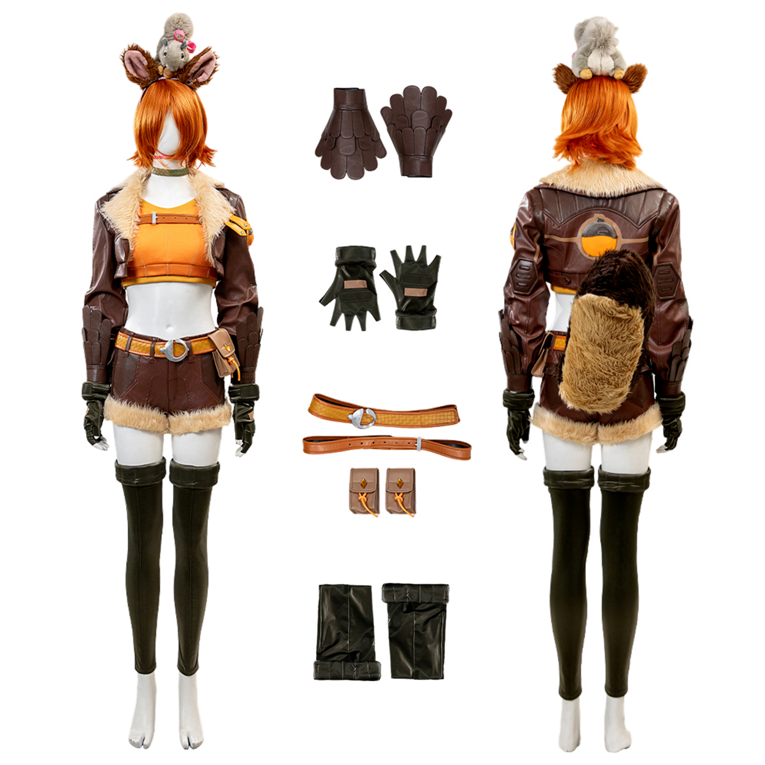 Marvel Rivals Squirrel Girl Costume Cosplay Suit Doreen Green Ver 2 Unibuyplus