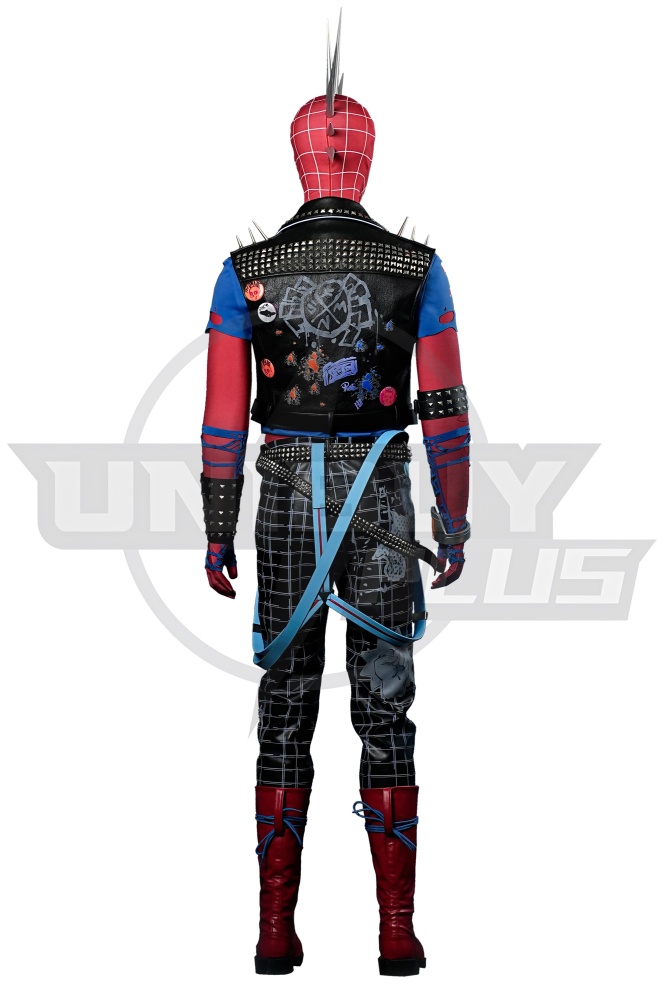 Spider-Man: Into the Spider-Verse Spider-Punk Costume Cosplay Suit Hobart Brown Unibuyplus