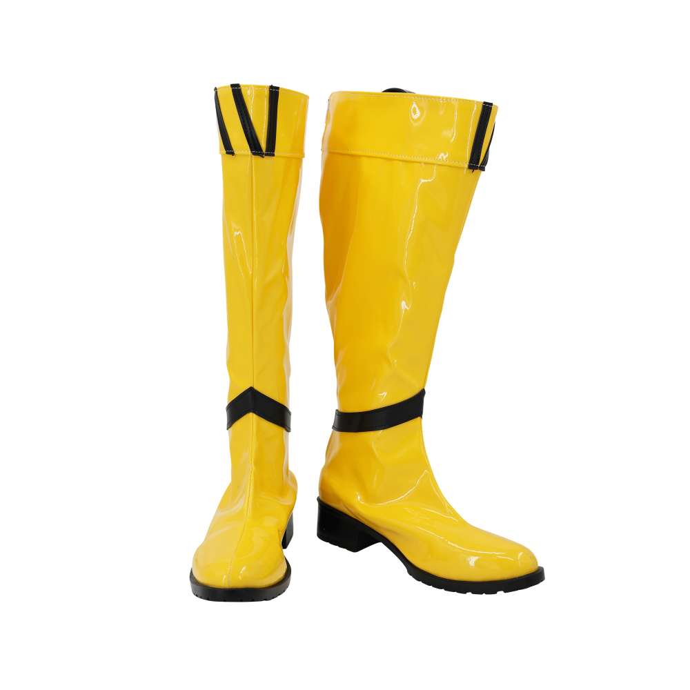 Super Sentai Yellow ranger Cosplay Shoes Men Boots Unibuyplus