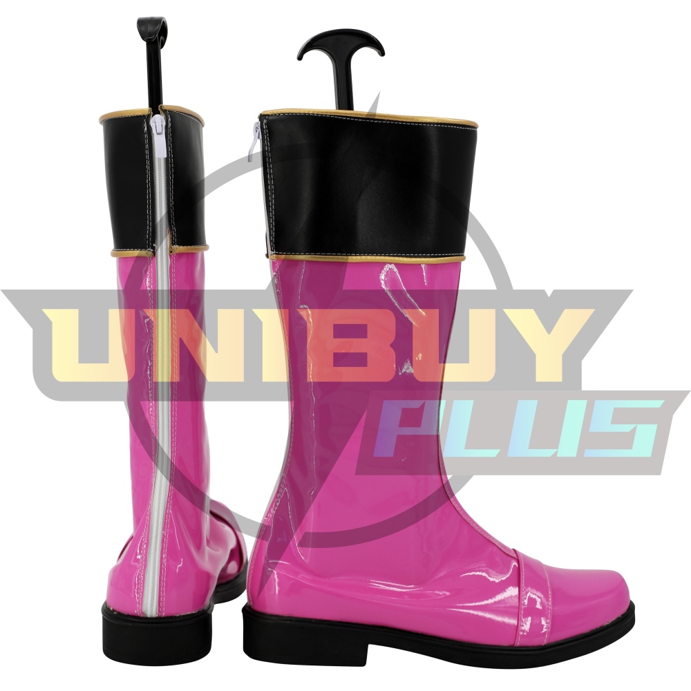 Mahō Sentai Magiranger	Pink Magician Cosplay Shoes Women Boots Unibuyplus