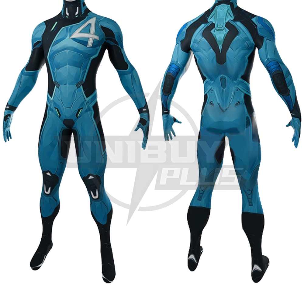 Marvel Rivals Mr. Fantastic 001 Costume Cosplay Suit Reed Richards Bodysuit For Kids Adult Unibuyplus