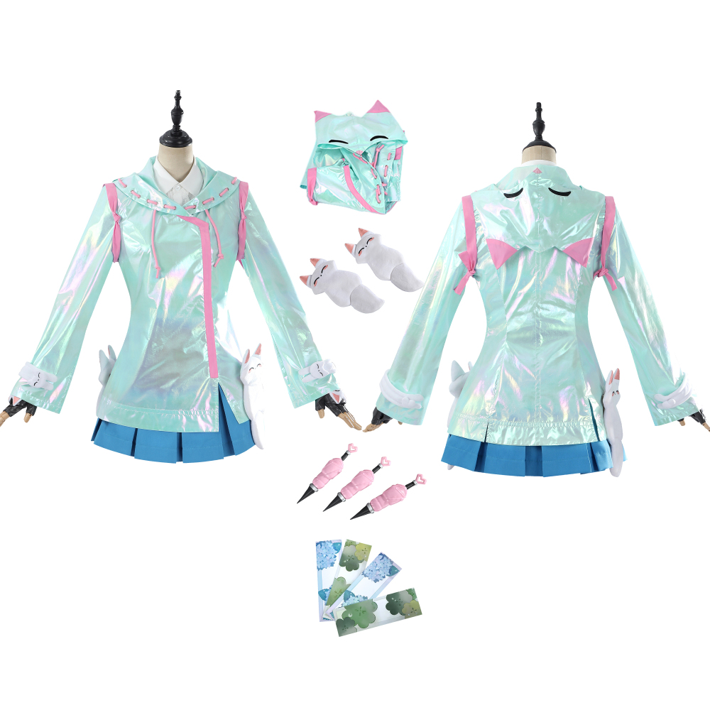 Overwatch Kiriko Raincoat Costume Cosplay Suit Unibuyplus