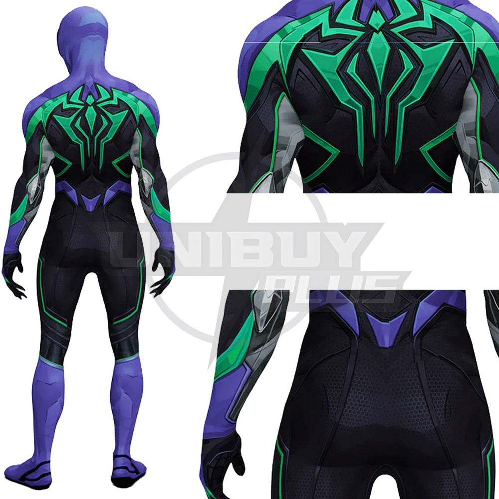 Marvel Rivals Spider-Man Costume Cosplay Suit Bodysuit For Kids Adult Unibuyplus