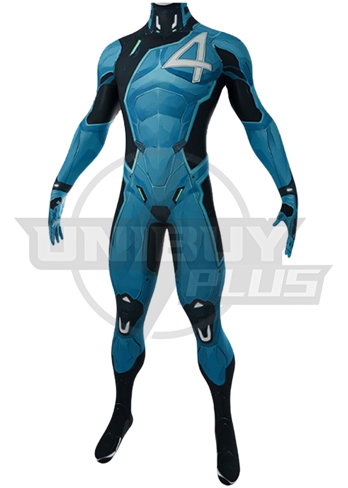 Marvel Rivals Mr. Fantastic 001 Costume Cosplay Suit Reed Richards Bodysuit For Kids Adult Unibuyplus