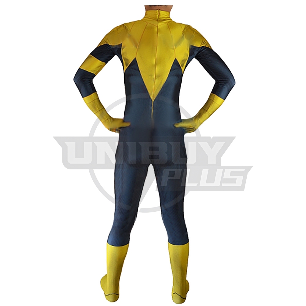 Green Lantern	Yellow Lanterns Costume Cosplay Suit Sinestro Corps Bodysuit For Kids Adult Unibuyplus