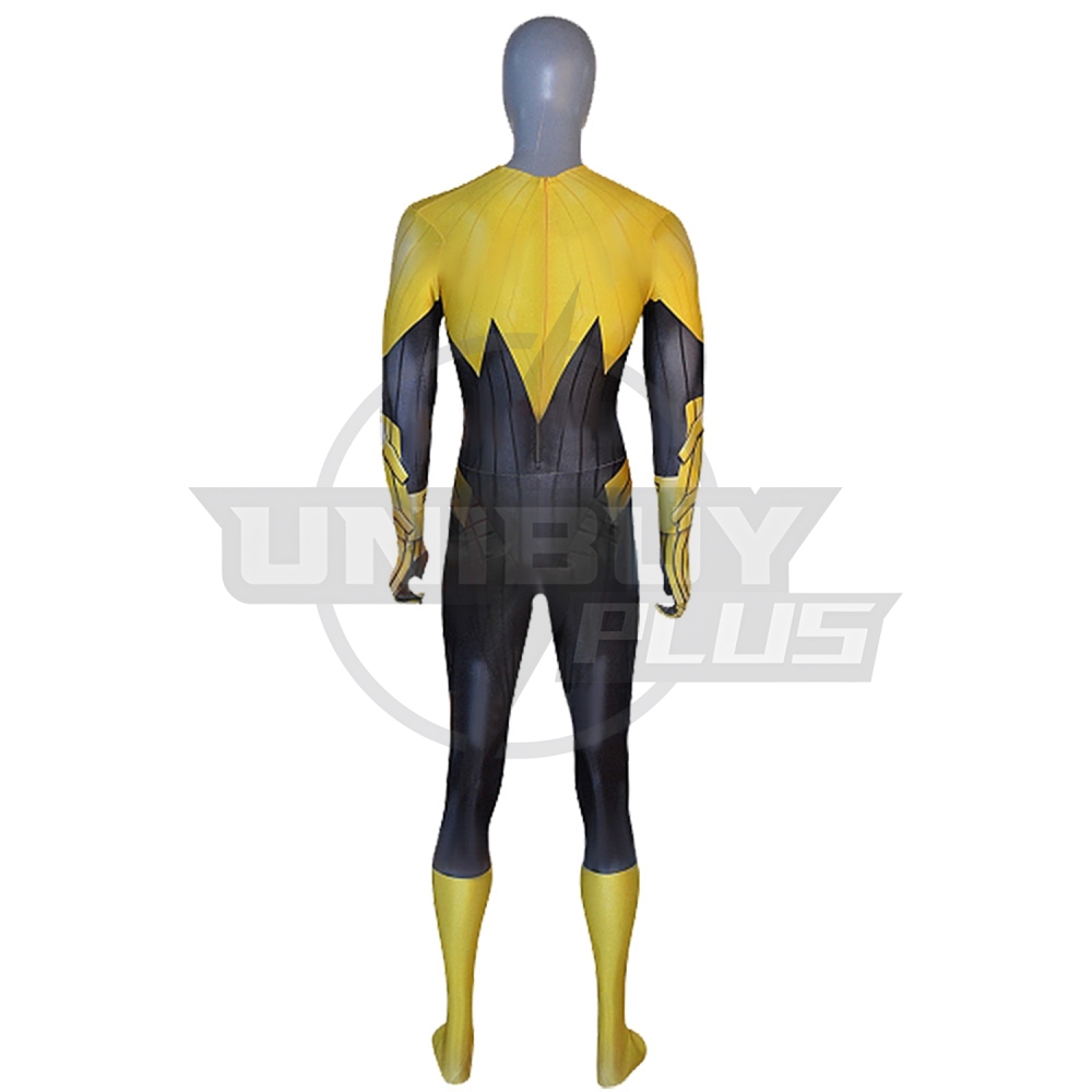 Green Lantern: Emerald Knights Yellow Lanterns Costume Cosplay Suit Sinestro Corps Bodysuit For Kids Adult Unibuyplus
