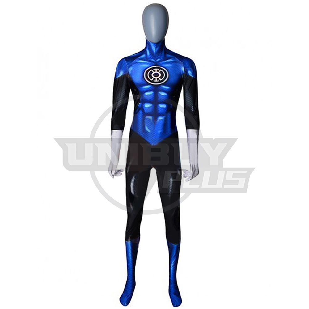 Green Lantern Blue Lantern Costume Cosplay Suit Bodysuit For Kids Adult Unibuyplus