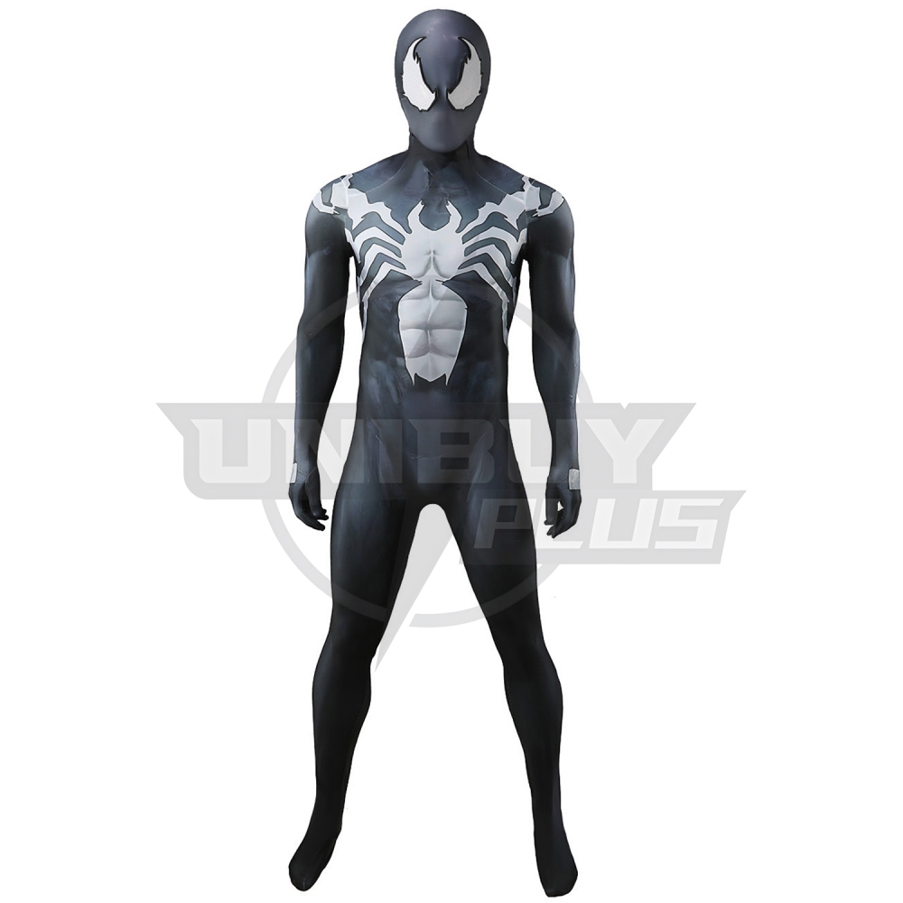 Marvel Rivals Venom Costume Cosplay Suit Eddie Brock Bodysuit For Kids Adult Unibuyplus