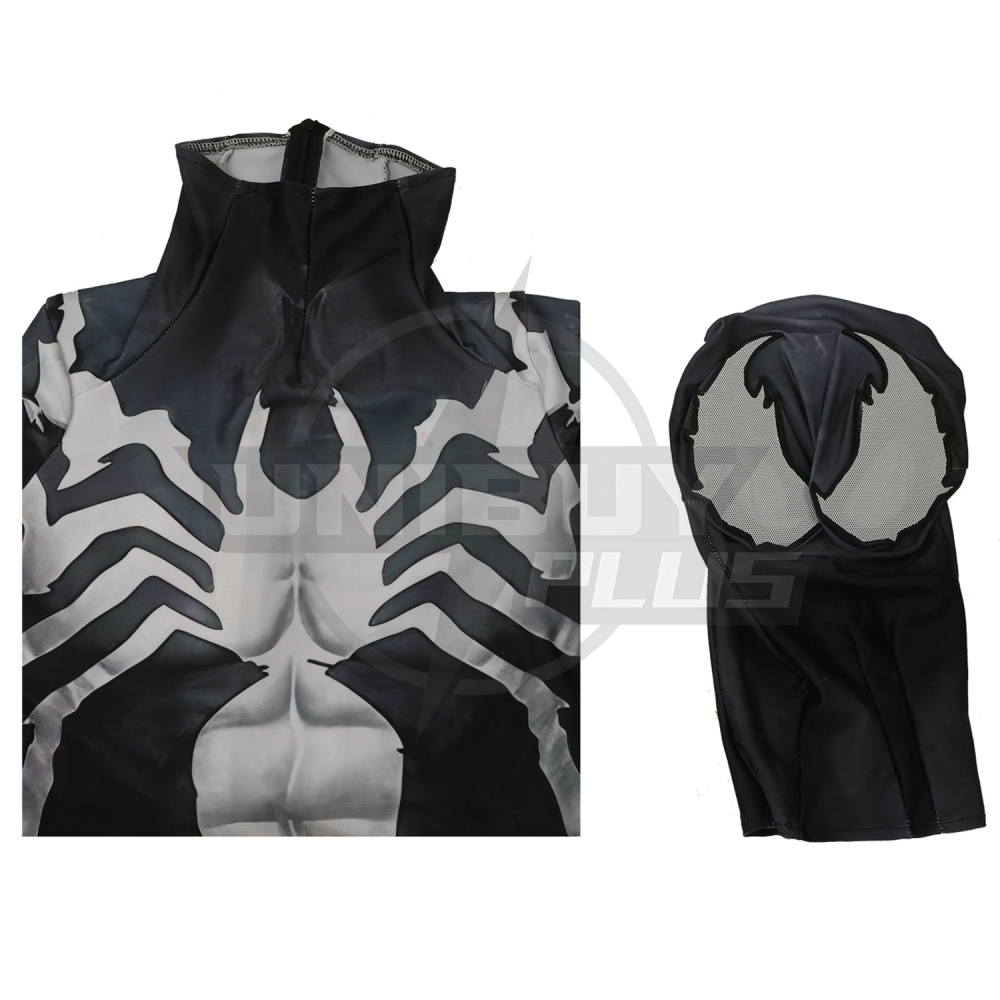 Marvel Rivals Venom Costume Cosplay Suit Eddie Brock Bodysuit For Kids Adult Unibuyplus