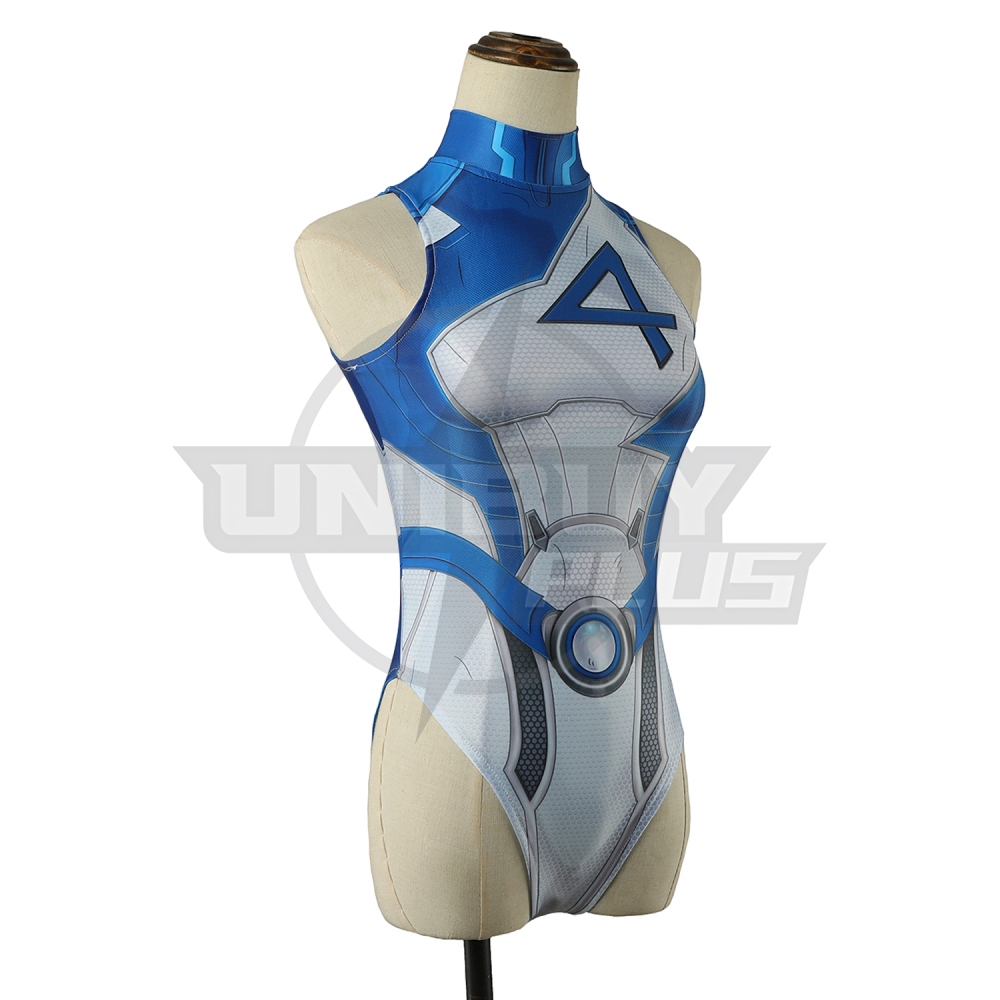 Marvel Rivals Invisible Woman Female Costume Cosplay Suit Summer Ver. For Kids Adult Unibuyplus