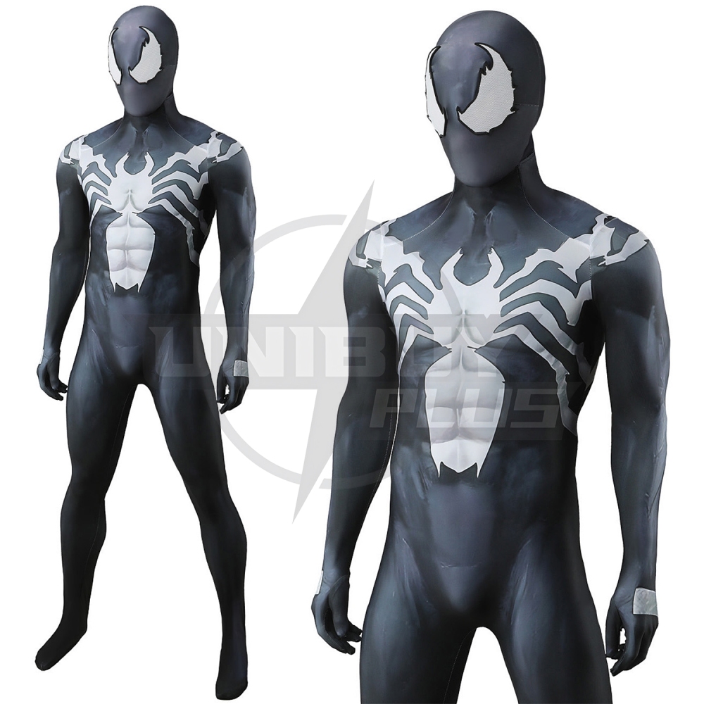 Marvel Rivals Venom Costume Cosplay Suit Eddie Brock Bodysuit For Kids Adult Unibuyplus