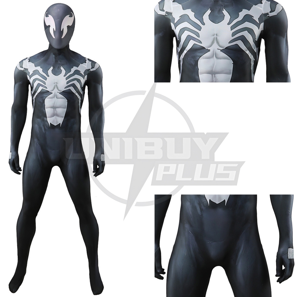 Marvel Rivals Venom Costume Cosplay Suit Eddie Brock Bodysuit For Kids Adult Unibuyplus