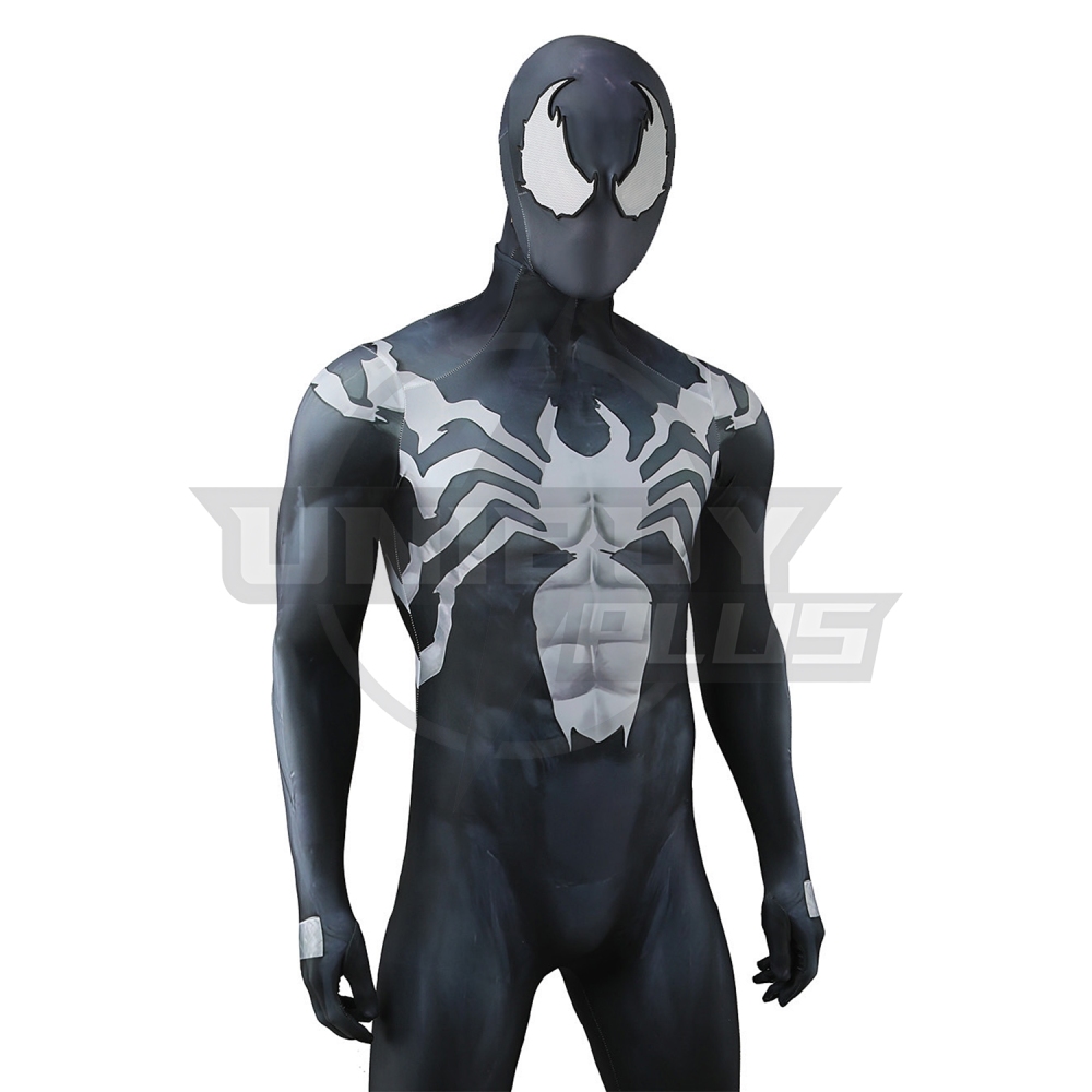 Marvel Rivals Venom Costume Cosplay Suit Eddie Brock Bodysuit For Kids Adult Unibuyplus