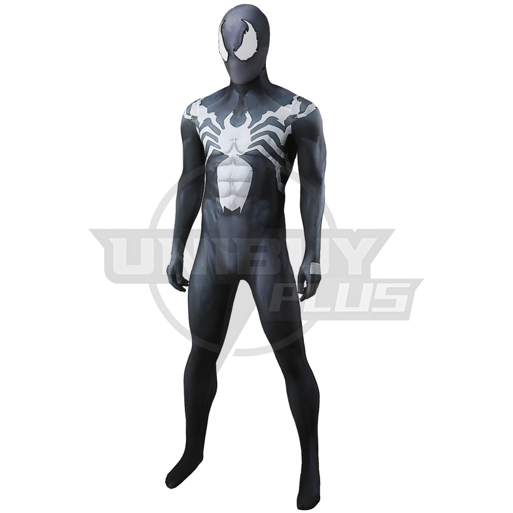 Marvel Rivals Venom Costume Cosplay Suit Eddie Brock Bodysuit For Kids Adult Unibuyplus
