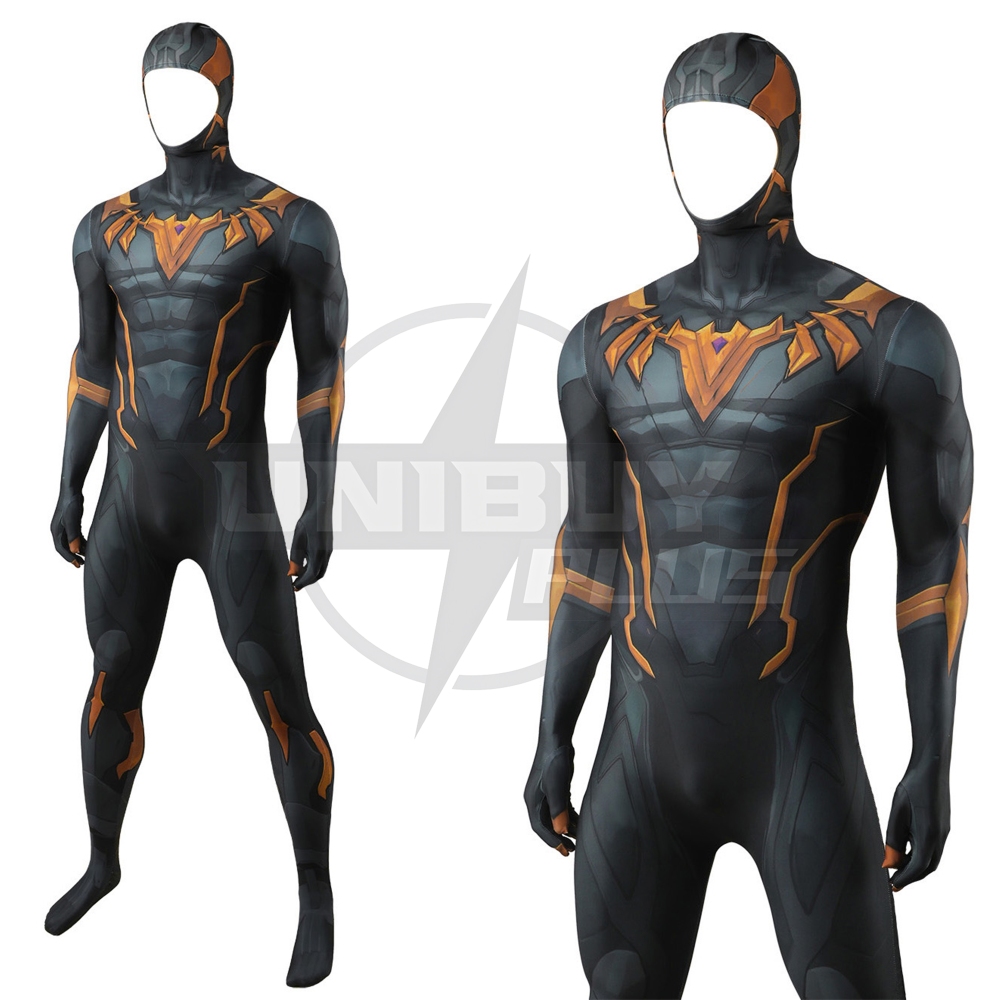 Marvel Rivals Black Panther Costume Cosplay Suit Bodysuit For Kids Adult Unibuyplus