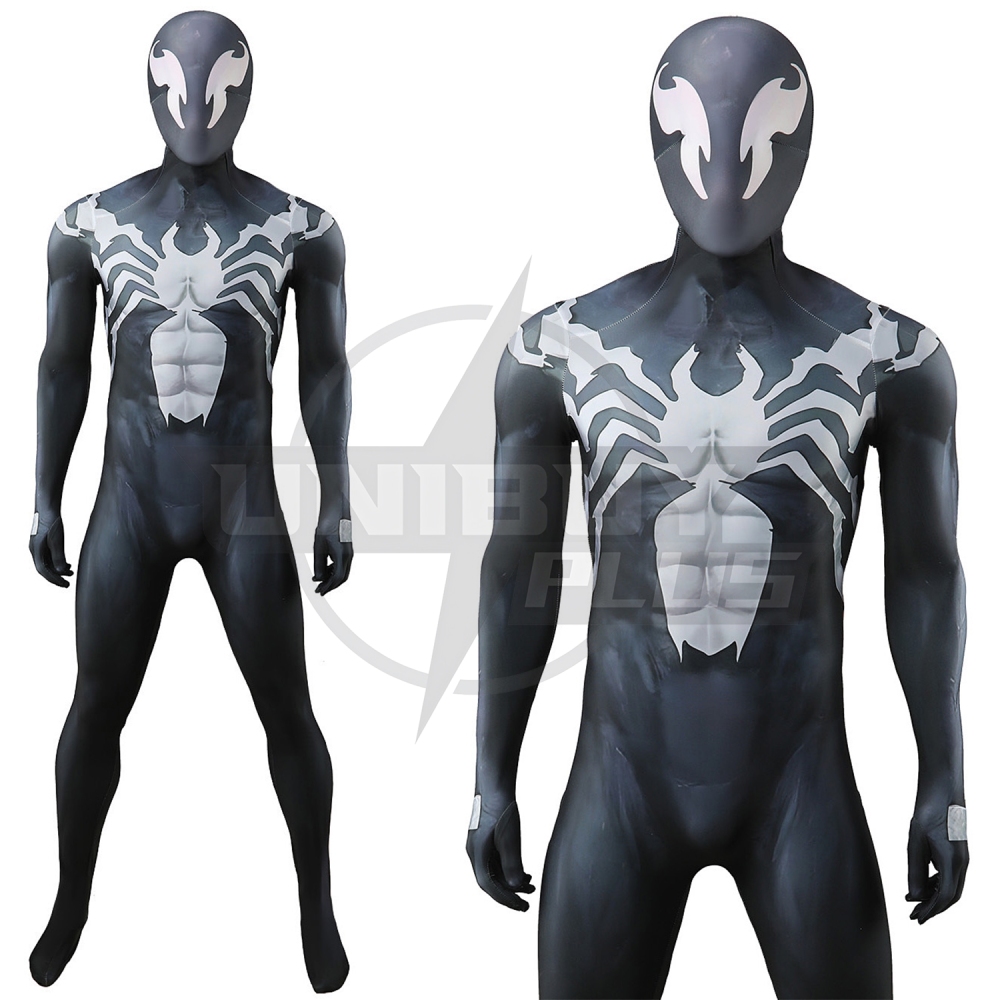 Marvel Rivals Venom Costume Cosplay Suit Eddie Brock Bodysuit For Kids Adult Unibuyplus
