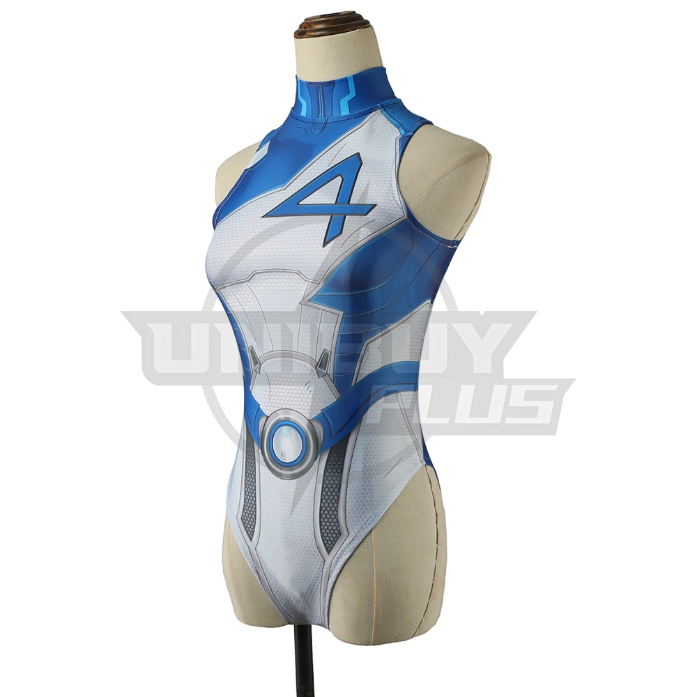 Marvel Rivals Invisible Woman Female Costume Cosplay Suit Summer Ver. For Kids Adult Unibuyplus