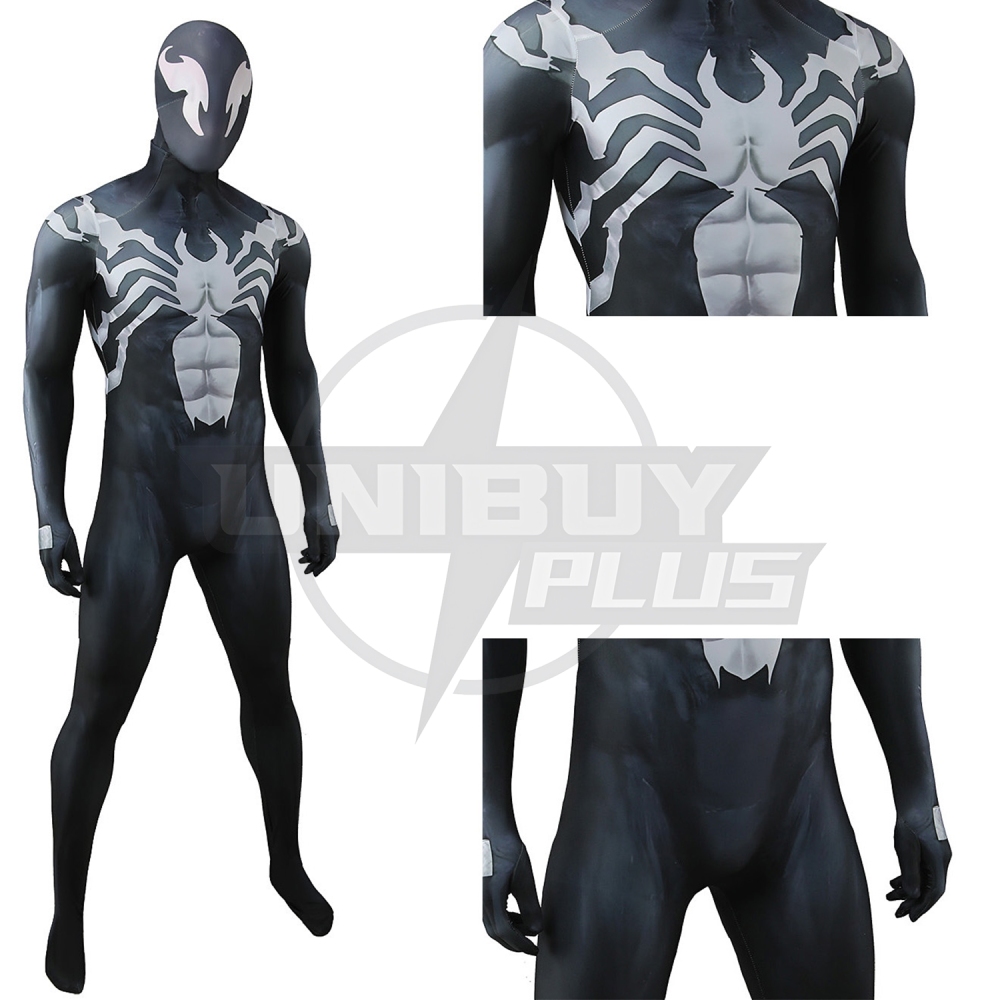 Marvel Rivals Venom Costume Cosplay Suit Eddie Brock Bodysuit For Kids Adult Unibuyplus