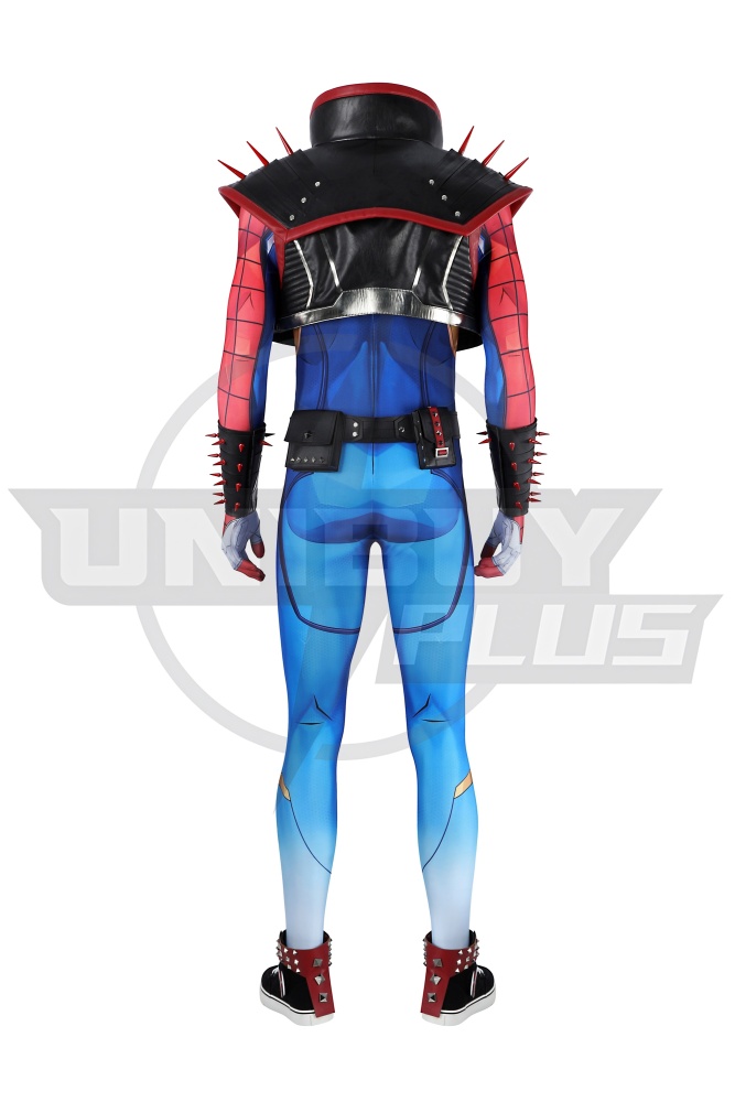 Marvel Rivals Spider Punk 2099 Cosplay Costume Suit Unibuyplus