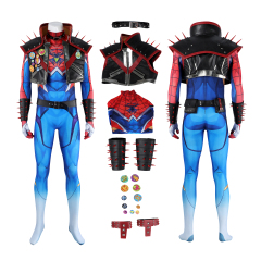 Marvel Rivals Spider-Punk 2099 Cosplay Costume Suit Unibuyplus