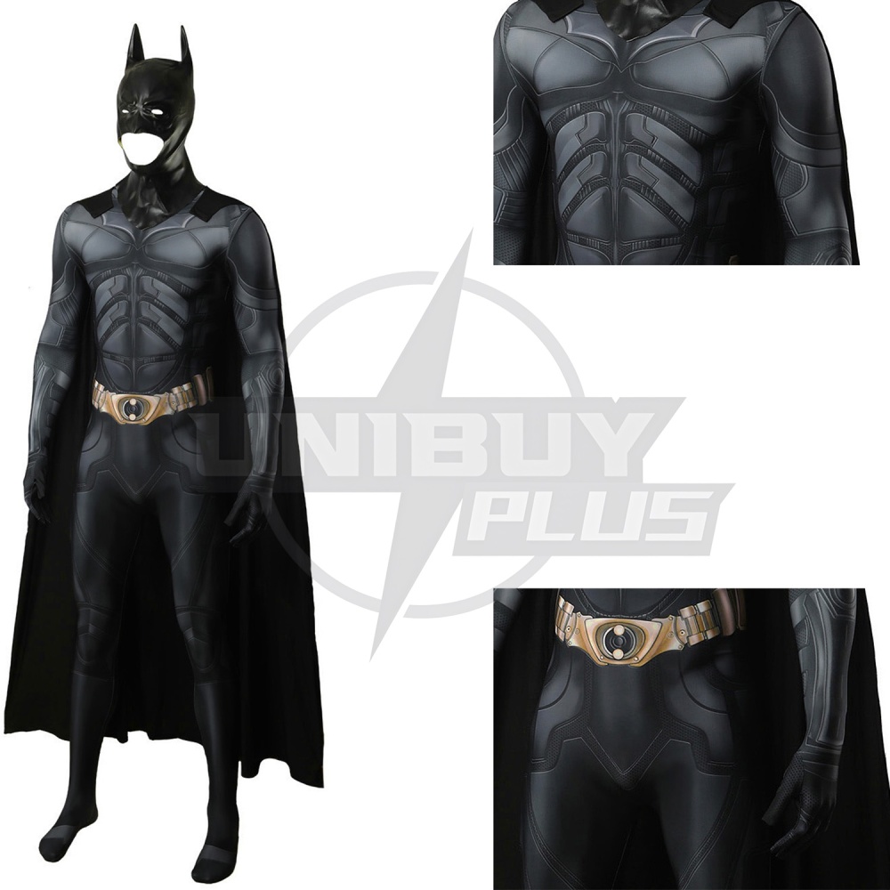 The Dark Knight Batman Costume Cosplay Suit Bruce Wayne Bodysuit For Kids Adult Unibuyplus