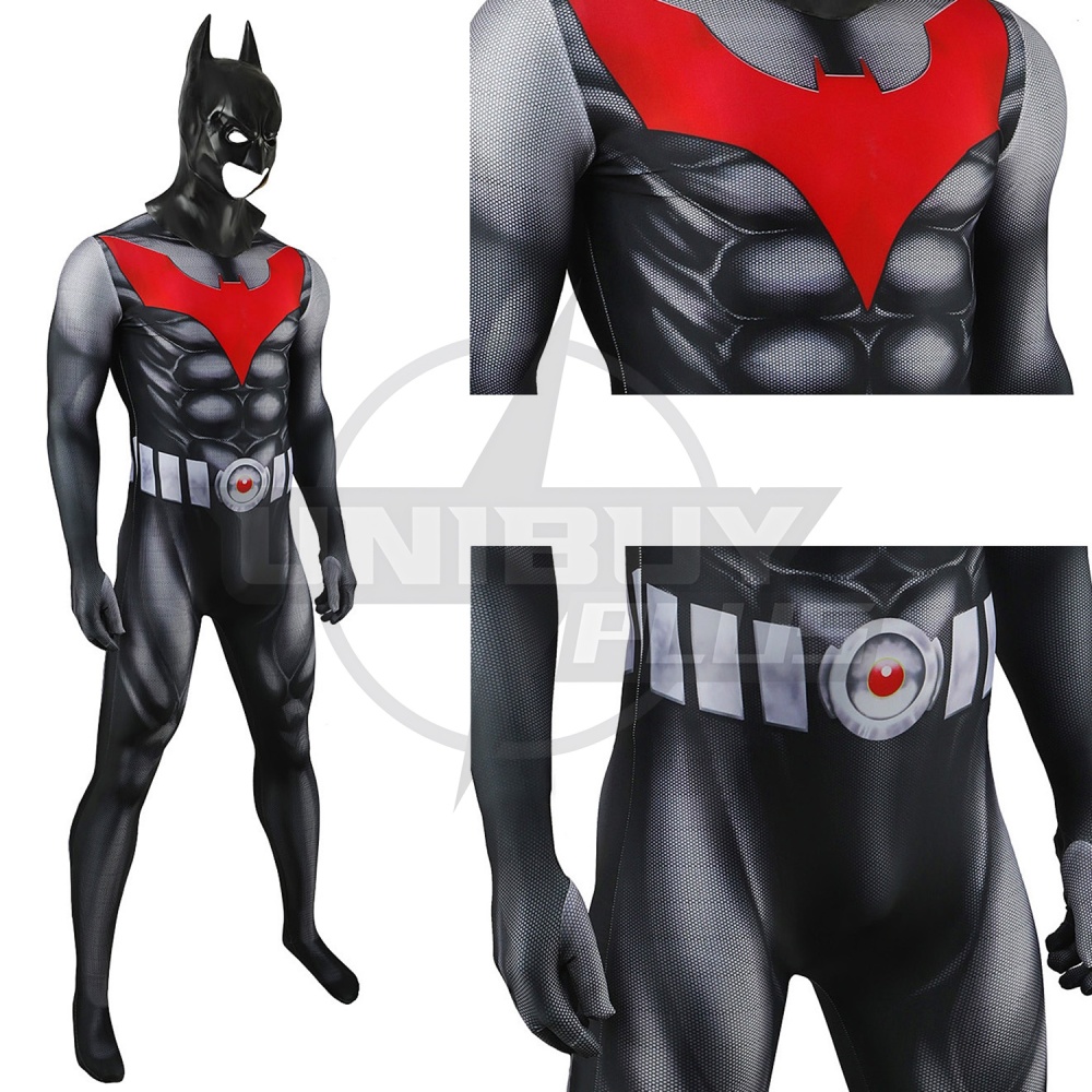 Batman Beyond Terry McGinnis Costume Cosplay Suit Bodysuit For Kids Adult Unibuyplus