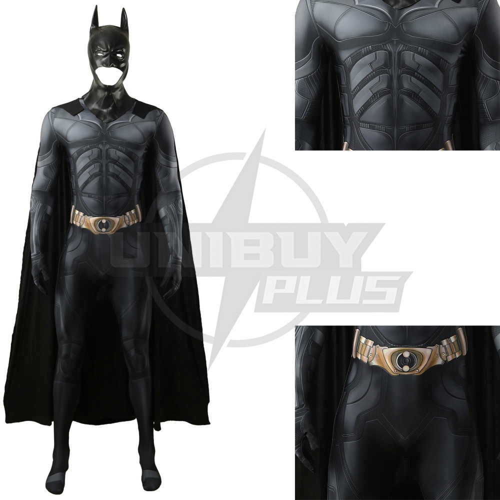 The Dark Knight Batman Costume Cosplay Suit Bruce Wayne Bodysuit For Kids Adult Unibuyplus